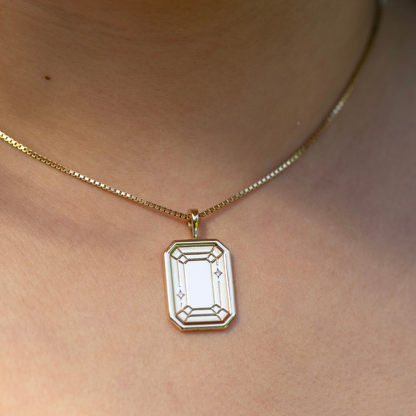 Emerald Crown & Pavilion Pendant