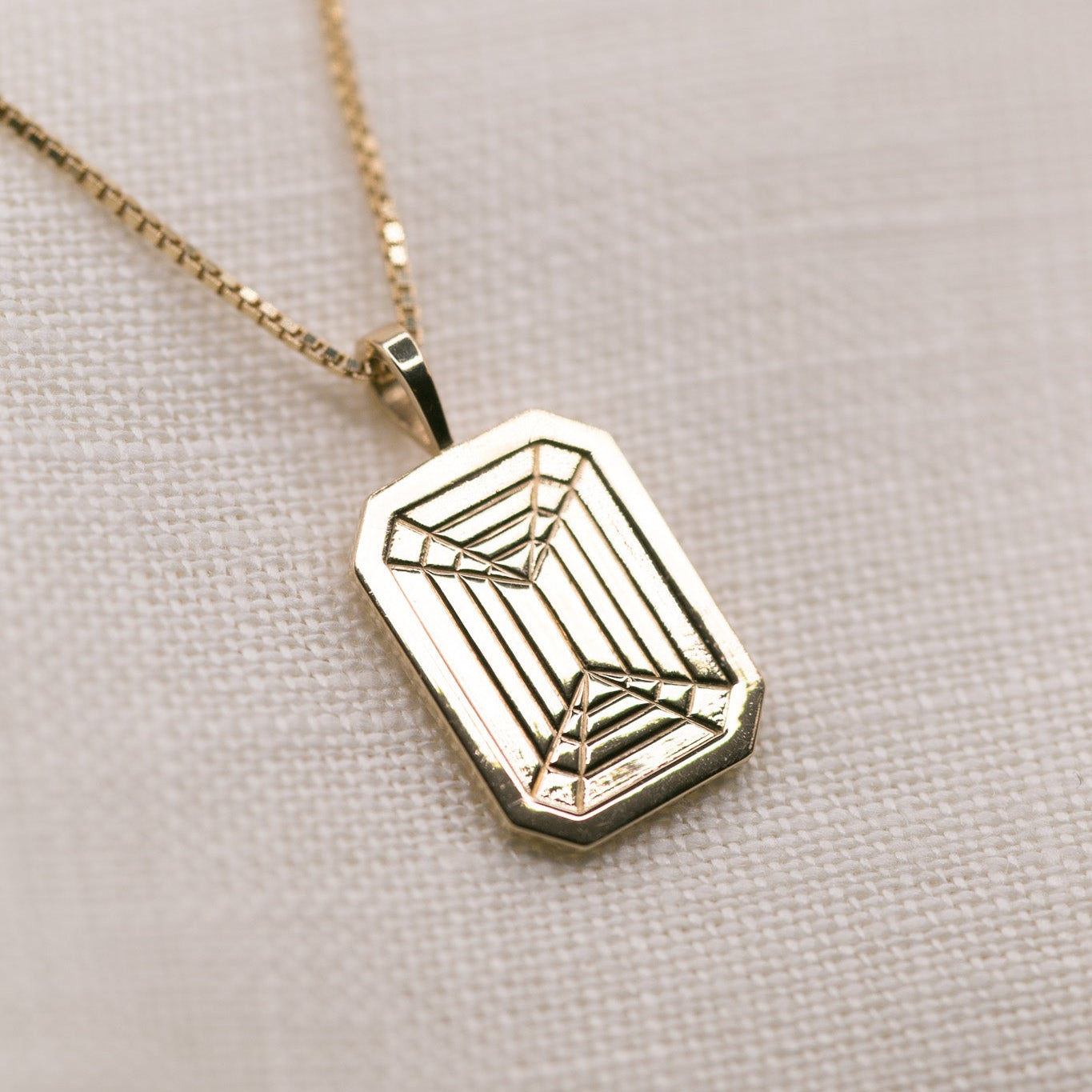 Emerald Crown & Pavilion Pendant