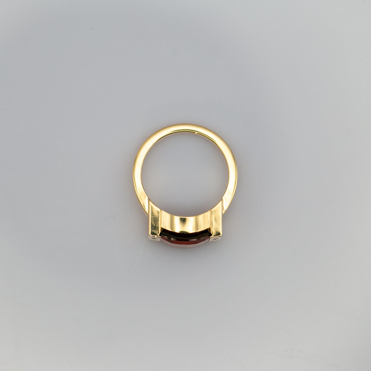 The Garnet Modernist Ring